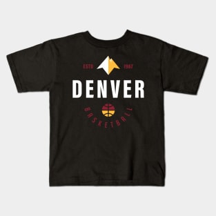 Denver Nuggets Basketball Fan Playoffs Gift Kids T-Shirt